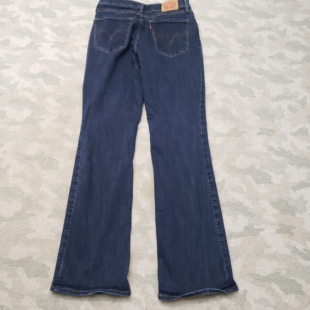 Levi's Jeans Womens 27 Blue Classic Bootcut Denim Medium Wash Stretch - Picture 10 of 12